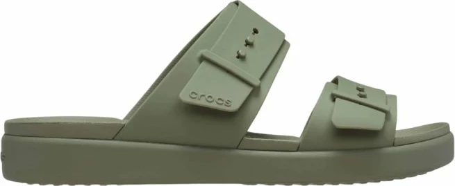Shlapa për femra Crocs Brooklyn Buckle Low, të gjelbra
