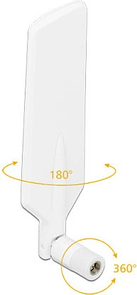 Antenë LTE/UMTS/Wi‑Fi DeLOCK 12430, omni-direksionale 4 dBi, SMA, e bardhë