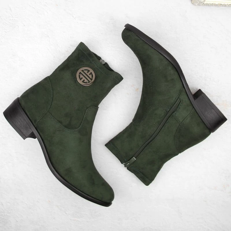 Çizme të shkurta për femra Jezzi, të gjelbra