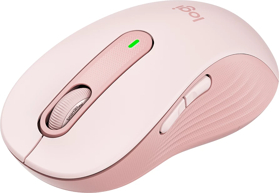 Maus Logitech Signature M650 wireless Bluetooth/RF, 5 butona, 400-2000 DPI, me USB receiver, rozë