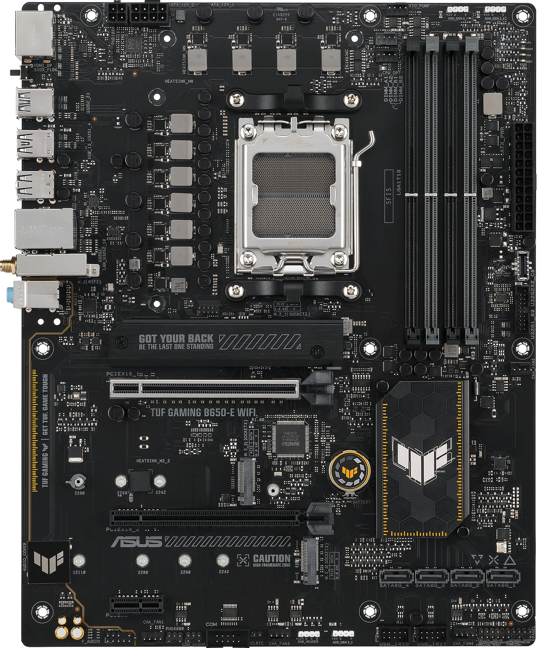 Pllakë amë ASUS TUF GAMING B650-E WIFI, Socket AM5, DDR5, ATX, Wi-Fi