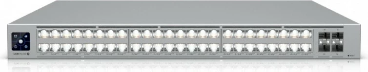 Switch i menaxhueshëm Ubiquiti UniFi USW-Pro-XG-48 L3, 16x 2.5G RJ45, 32x 10G RJ45, 4x 25G SFP28, rack 1U, gri