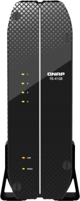 Server NAS QNAP TS-410E-8G, 4x 2.5\" SATA, 8GB RAM, 2x 2.5GbE, HDMI 4K, fanless, i zi