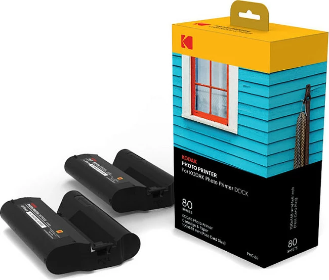 Letër foto Kodak PHC-80, 80 fletë, për Kodak Photo Printer Dock
