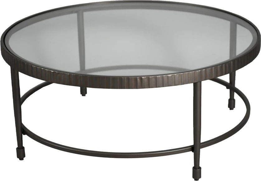 Tavolinë kafeje Granaz, ngjyrë gunmetal, 100x100x42.5