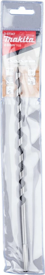 Shufër shpimi Makita Schlangenbohrer 8x250mm, për dru