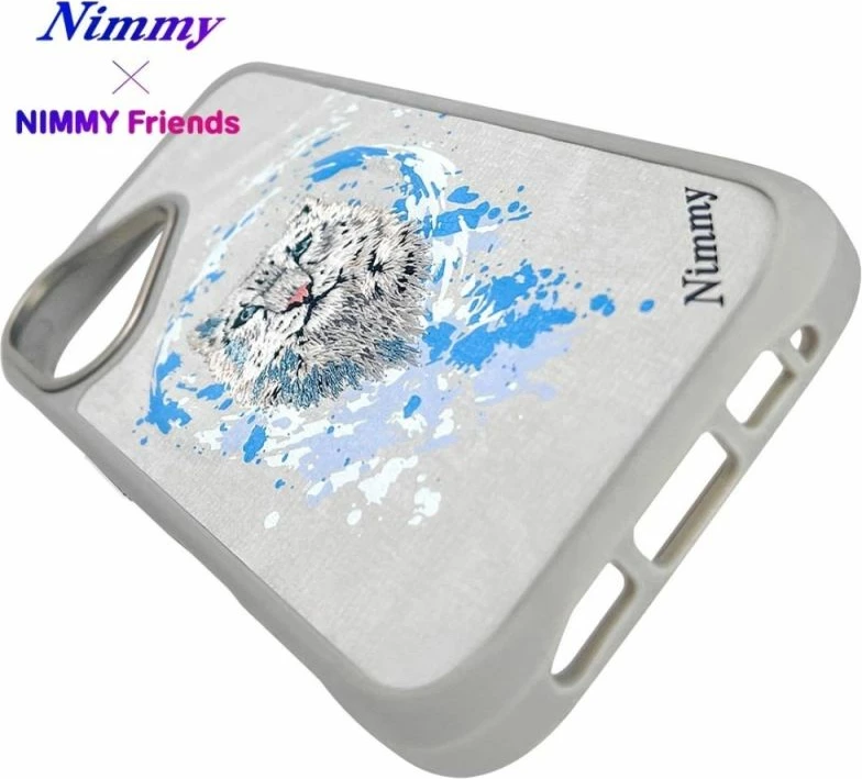 Kapak MagSafe Nimmy Pantera për iPhone 16, gri e çelët