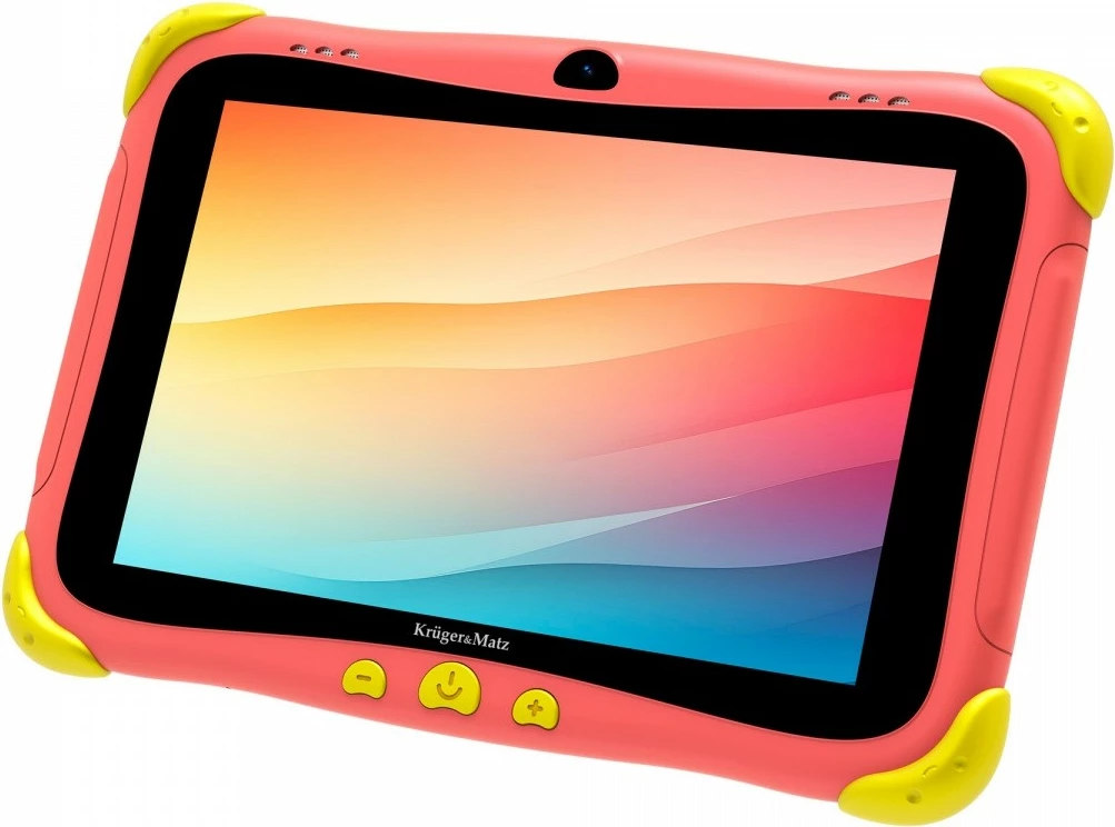 Tablet për fëmijë Kruger & Matz FUN 808 KM0808-R, 8", 32 GB, 3 GB RAM, Android 13, Kuq/Verdhë