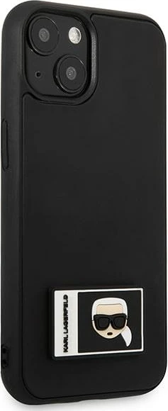 Mbështjellës Karl Lagerfeld KLHCP13S3DKPK për iPhone 13 mini, Ikonik Patch, i zi