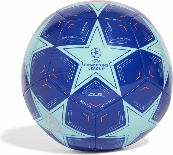 Top futbolli adidas, i kaltër [Madhësia: 5]