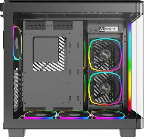 Kasë Montech King 95 Pro ARGB KING95PROB, midi tower ATX, e zezë