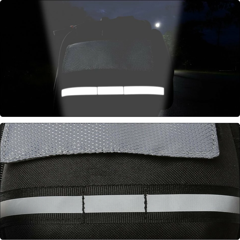 Çantë biçiklete Wozinsky WBB1BK, 13L, e zezë, me rrip shpatulle