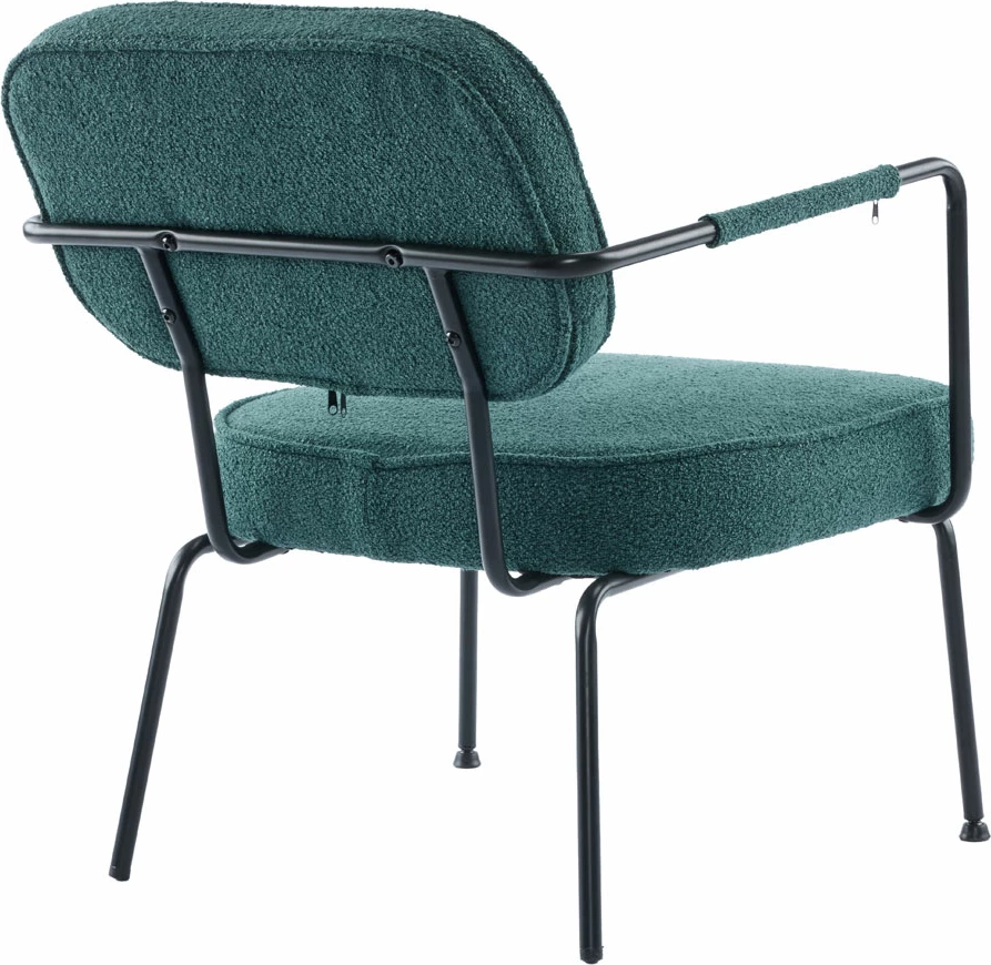 Karrige e ulët Prisley, ngjyrë petrol, 73x66x78 cm