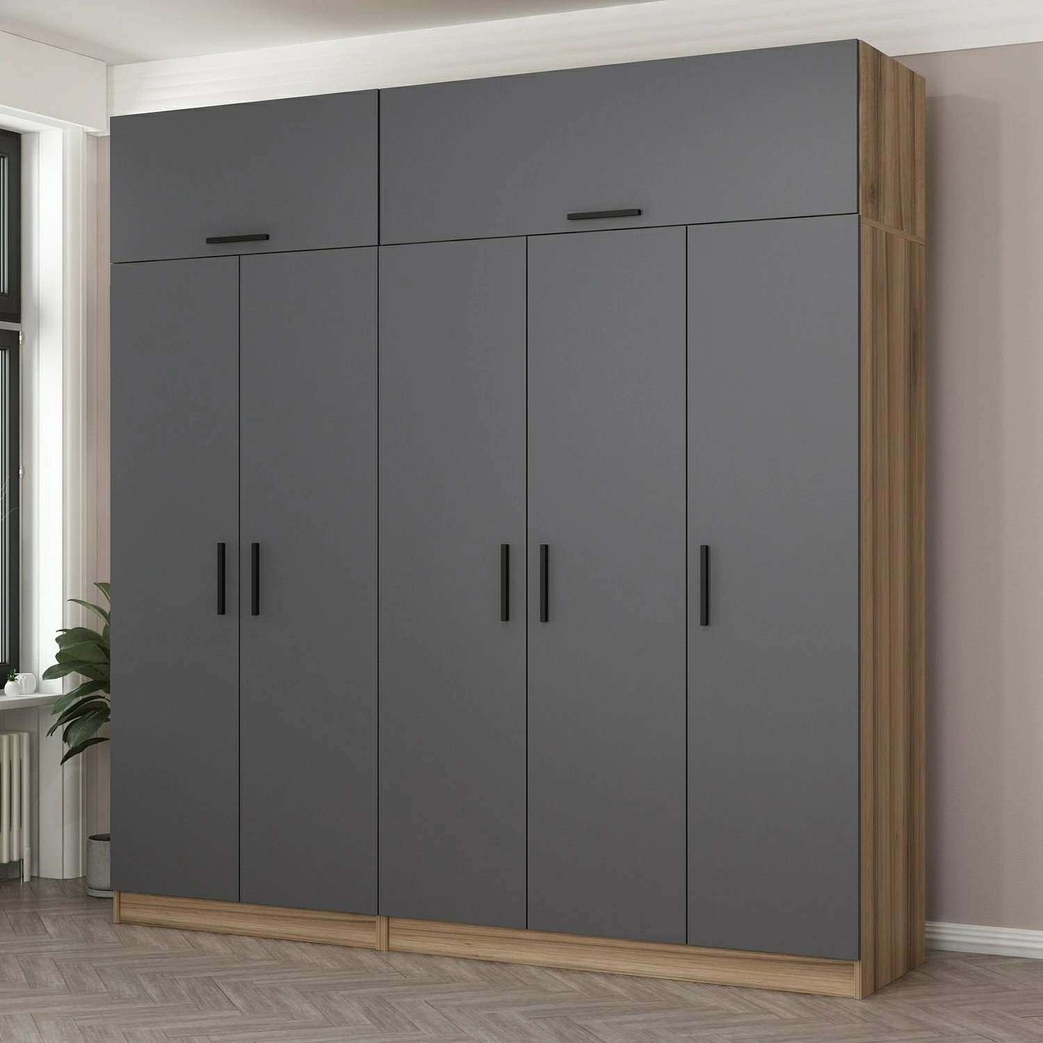 Dollap Skye Decor, anthracite, Kale - 7529