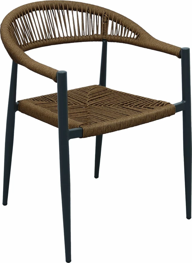 Karrige Carla, ngjyrë e zezë dhe arre, 56x59x78