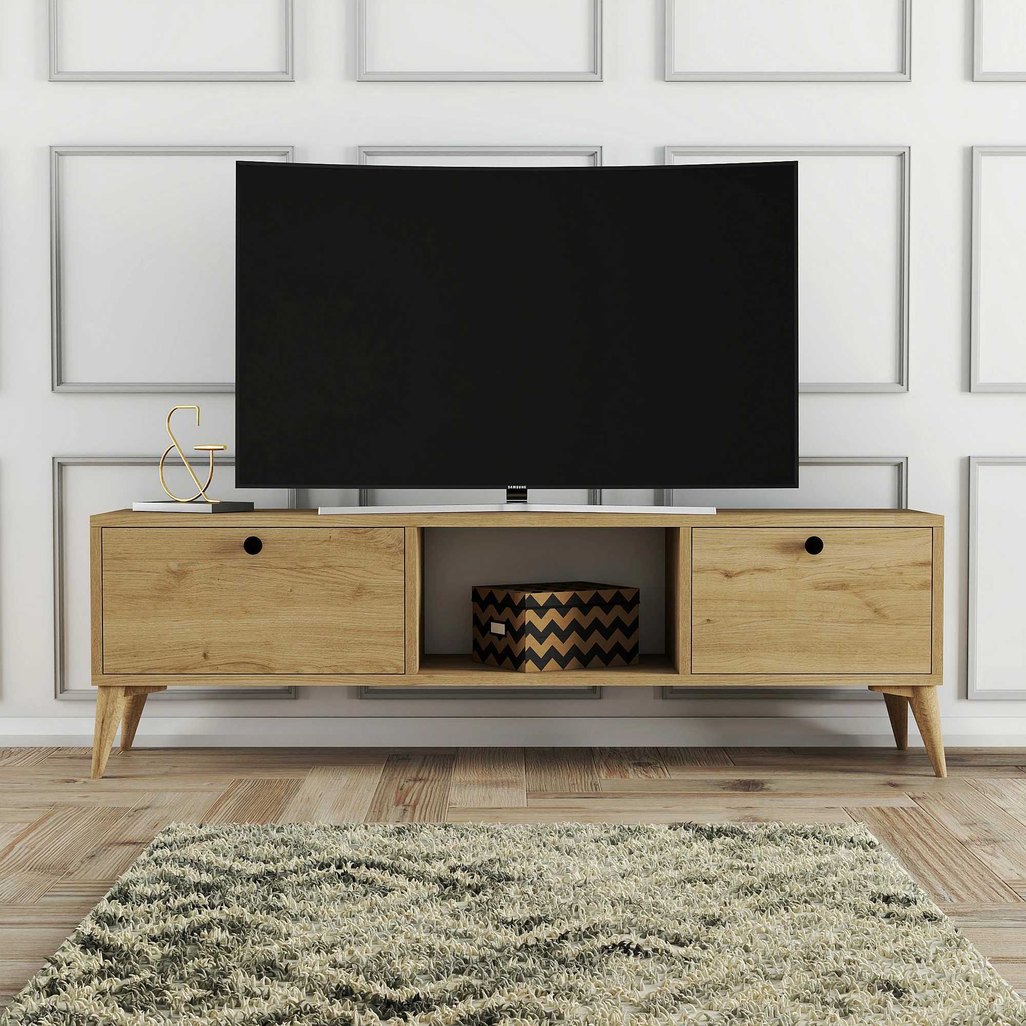 Komodë TV Hanah Home, ngjyrë lisi, Siena 1216