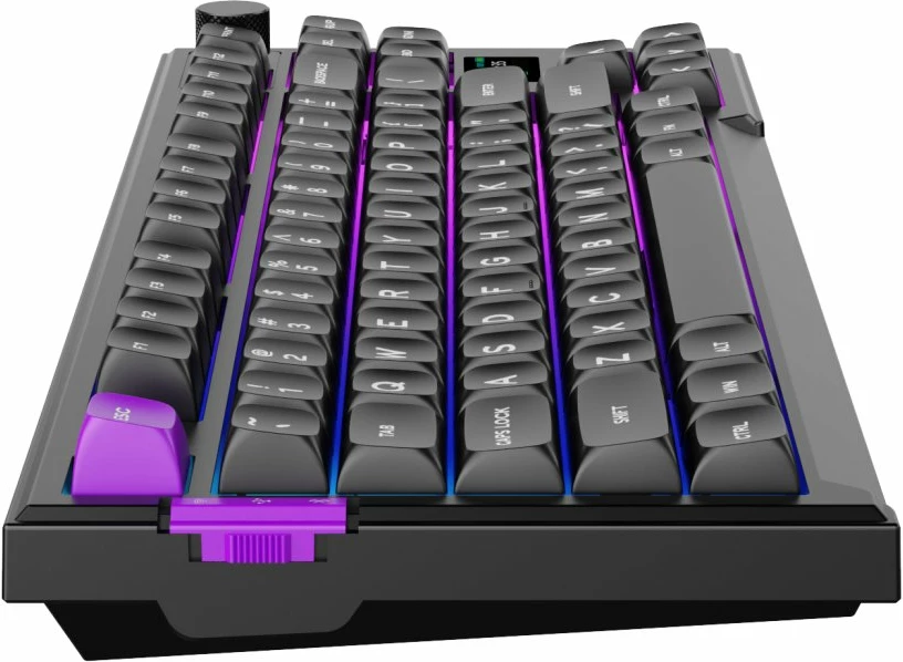 Tastierë mekanike PREYON Silent Claw TKL PSCTR85B, Gateron Red Pro, RGB, tri-mode USB/Bluetooth/2.4GHz, US layout, e zezë