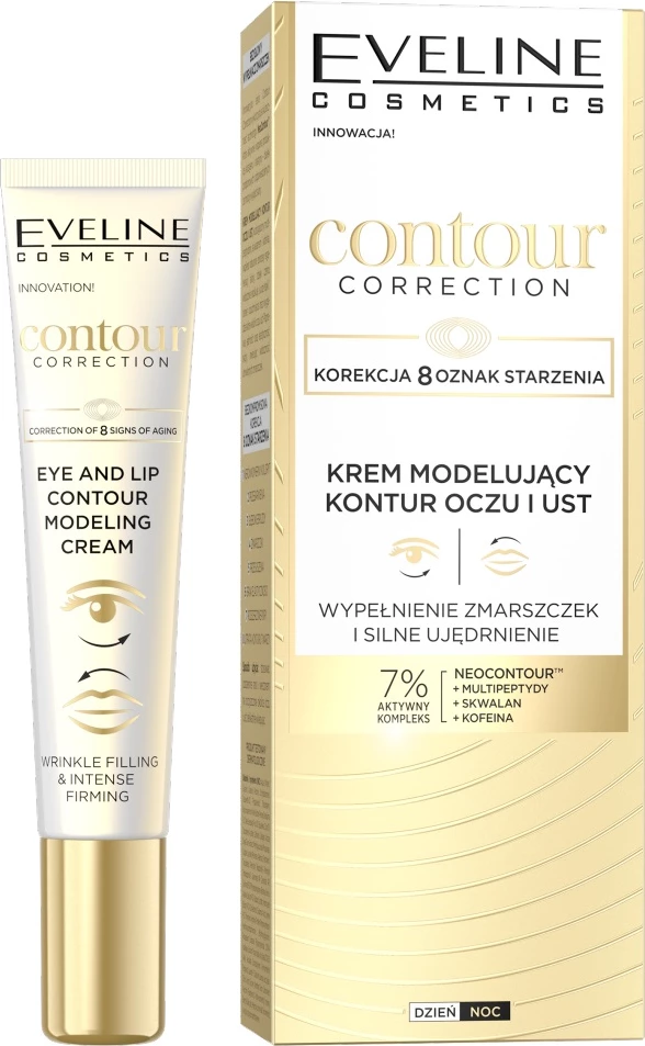 Krem për konturë të syve dhe buzëve Eveline Cosmetics Contour Correction për femra 20ml