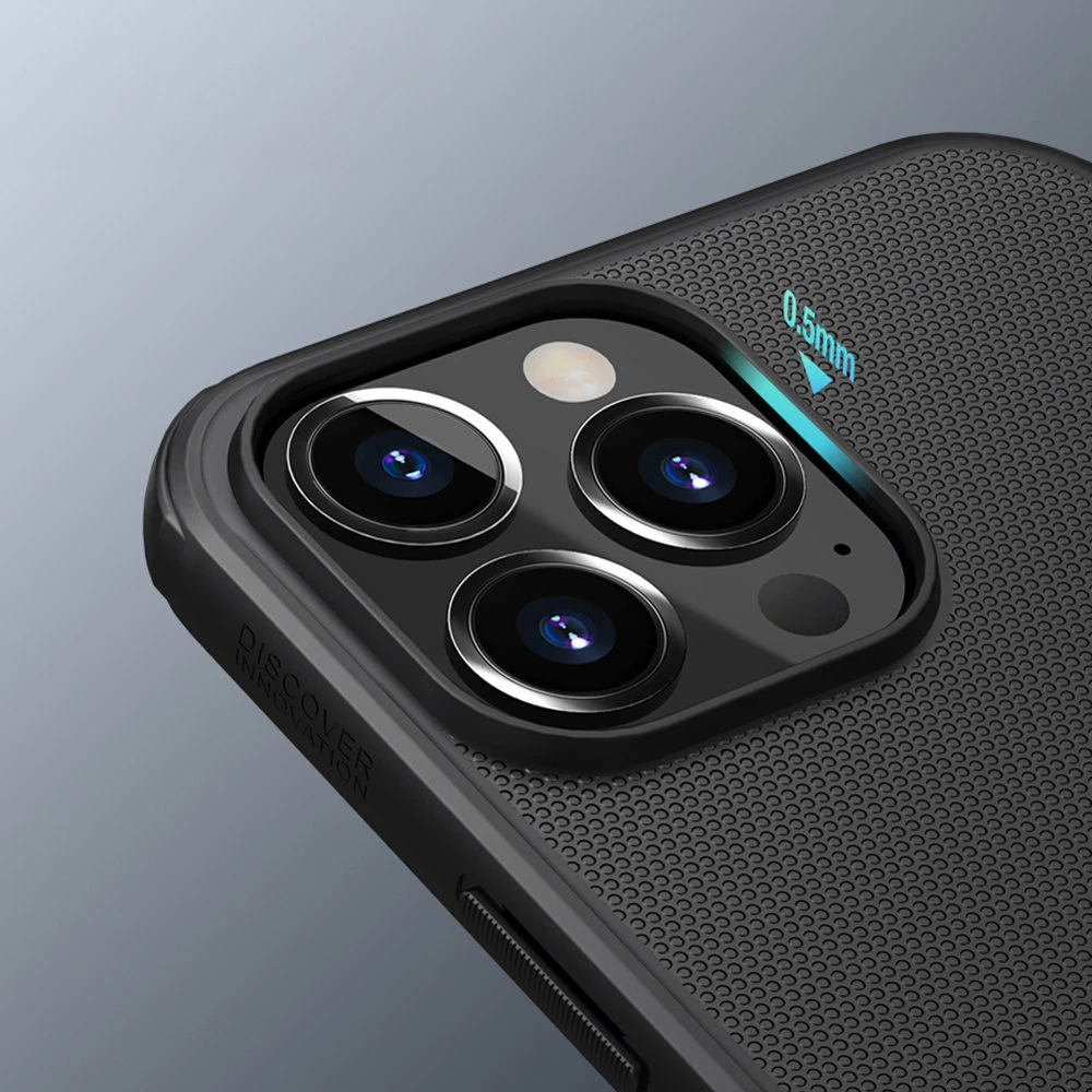 Mbështjellës Nillkin Super Frosted Shield për iPhone 13 Pro Max, i zi