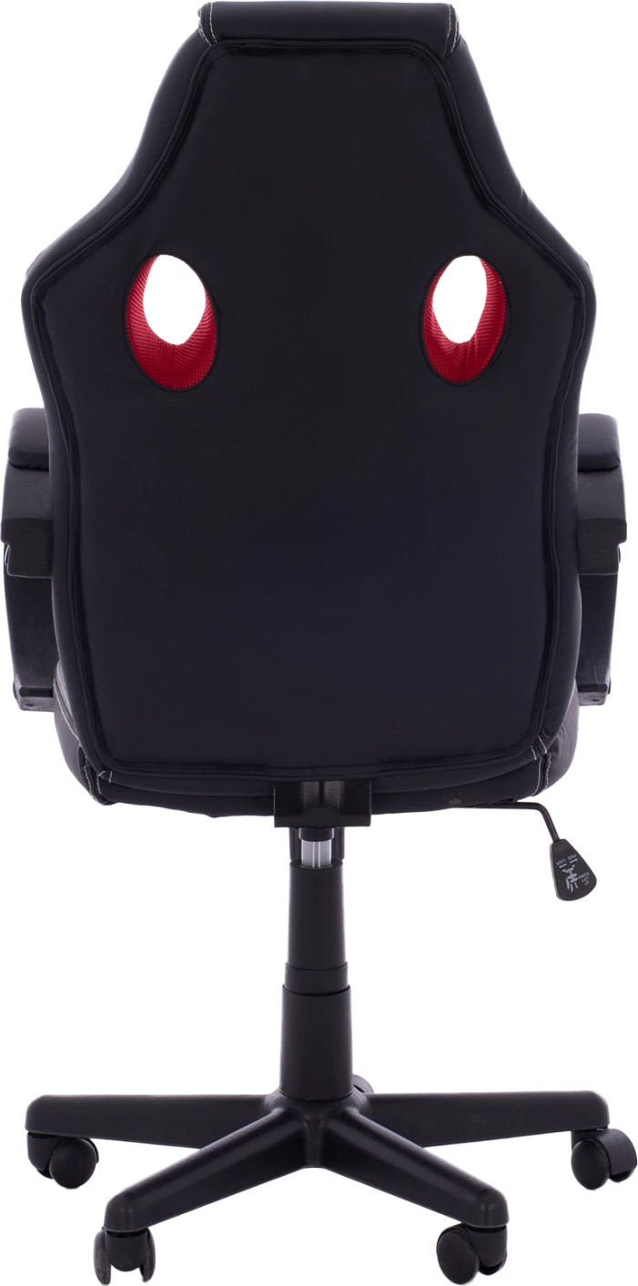 Karrige për zyre gaming bucket FH1041.01, e zezë me rrjetë të kuqe, 60x68x117