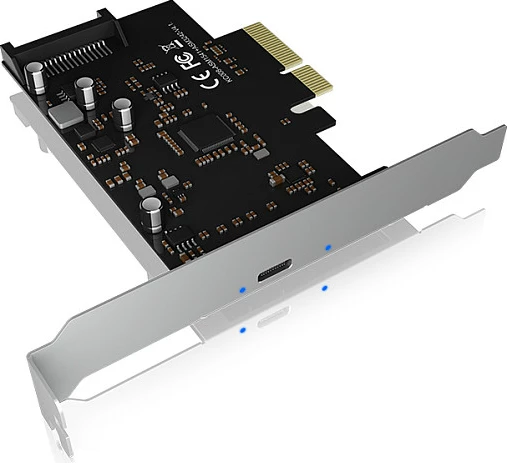 Kartë kontrolleri USB Type-C ICY BOX IB-PCI1901-C32, PCIe 3.0, USB 3.2 Gen2 20Gbps, 1x USB-C, e zezë