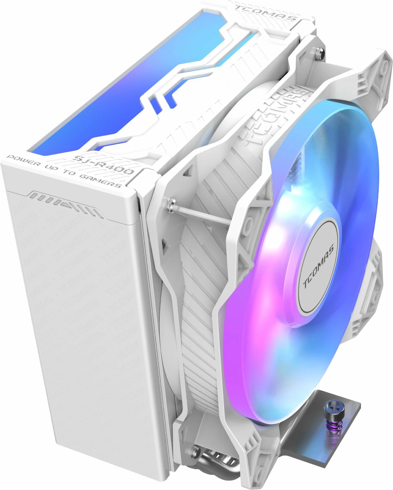 Ftohës CPU Tcomas SJ-R400 4HP 120mm ARGB PWM, i bardhë
