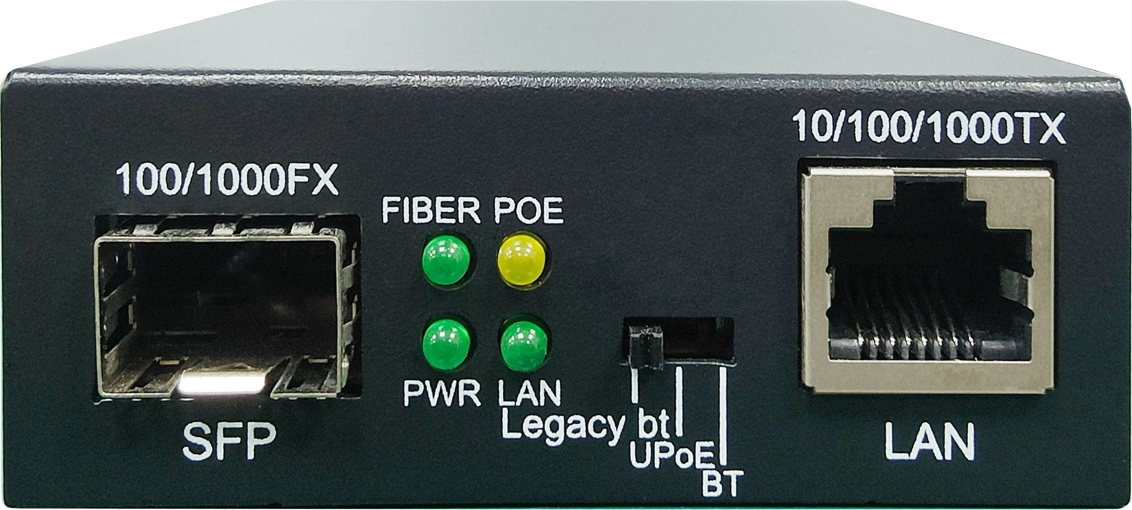 Konvertues rrjeti Level One GVT-2016, 10/100/1000T RJ45 në SFP, 90W, i zi