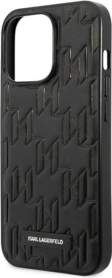 Mbështjellës Karl Lagerfeld Monogram Plaque për iPhone 13 / 13 Pro, i zi