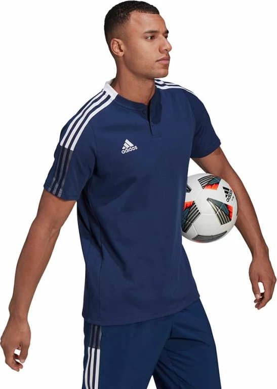 Maicë polo adidas për meshkuj, blu marin [Madhësia: S]