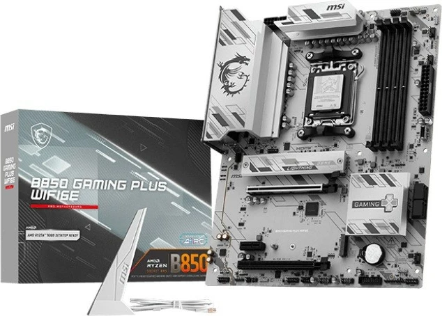 Pllakë amë, MSI, B850 GAMING PLUS WIFI6E, AMD B850, Socket AM5, 4x DDR5, ATX, Wi‑Fi 6E