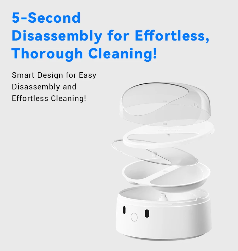 Dispenser smart ushqimi për mace Catlink F03, 400 ml, RFID + njohje fytyre, i bardhë, set me qafore + RFID tag