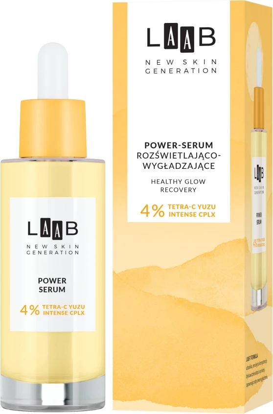 Serum për fytyrë për femra AA LAAB Tetra-C Yuzu Power-Serum Brightening and Smoothing, 30ml