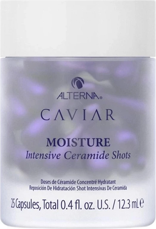 Kapsula për flokë Alterna Caviar Moisture Intensive Ceramide Shots për femra, 25 kapsula