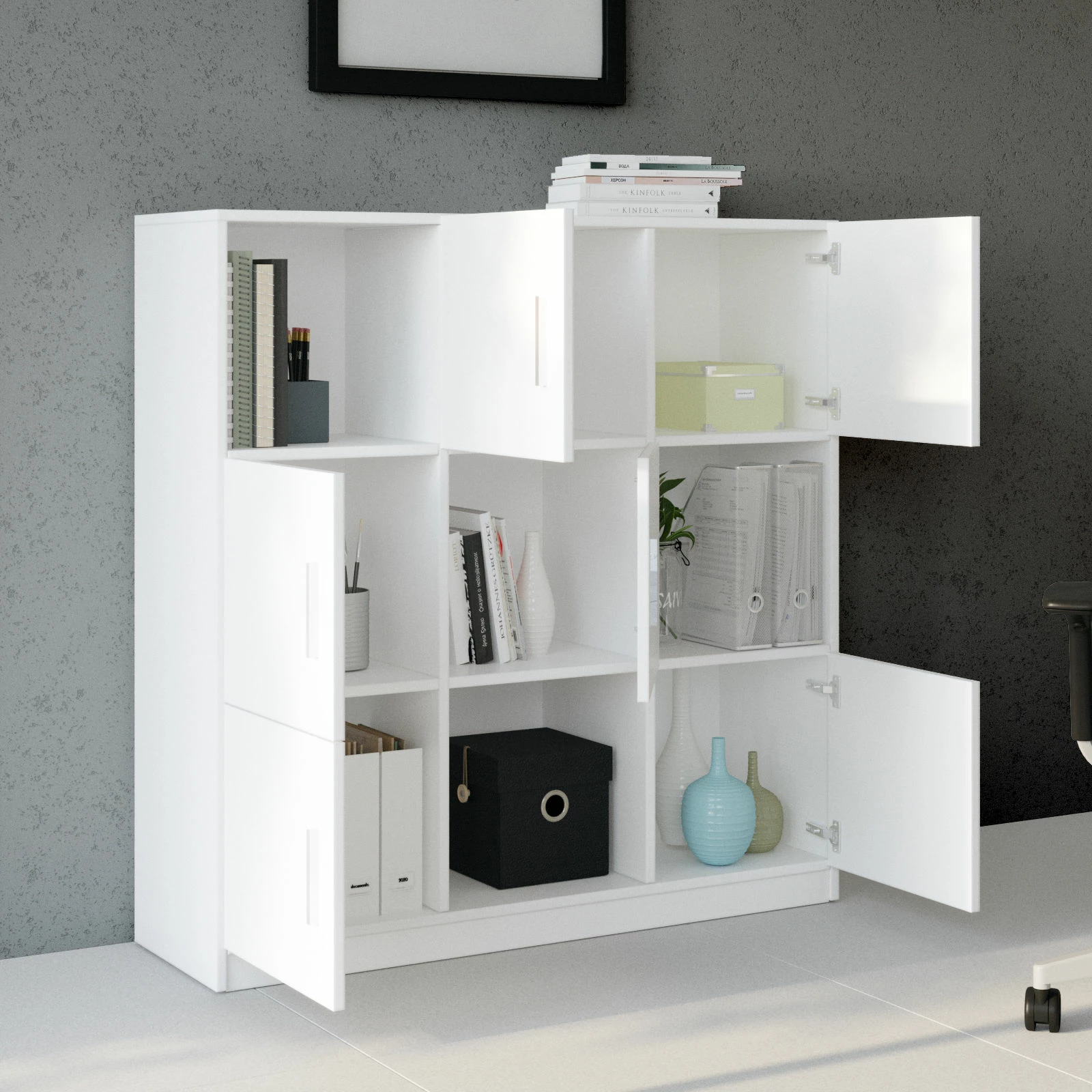 Dollap shumëfunksional Hanah Home, i bardhë, Vo7-W