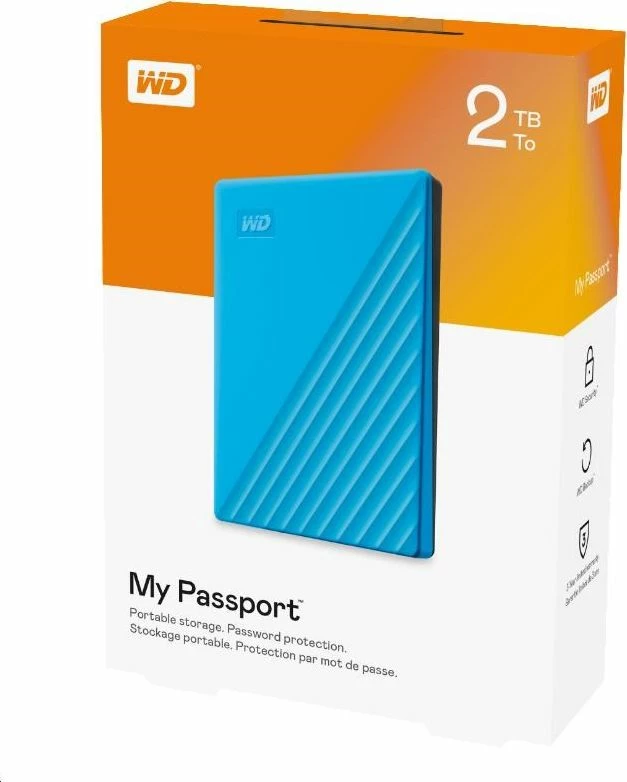 Hard disk ekstern WD My Passport 2TB USB 3.2 (WDBYVG0020BBL-WESN), blu 6
