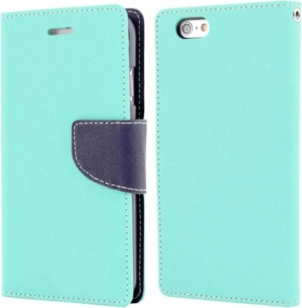 Mbështjellës flip HAVANA Fancy Diary për Samsung Galaxy J7 2017 (J730) Meta Modern, me xhepa kartelash, mentë/blu e errët