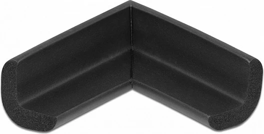 Mbrojtës këndi prej shkume DeLOCK, vetëngjitës, 56x56x22 mm, i zi