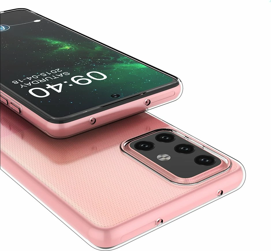 Mbështjellës Hurtel Ultra Clear 0.5mm për Samsung Galaxy A72, Transparent