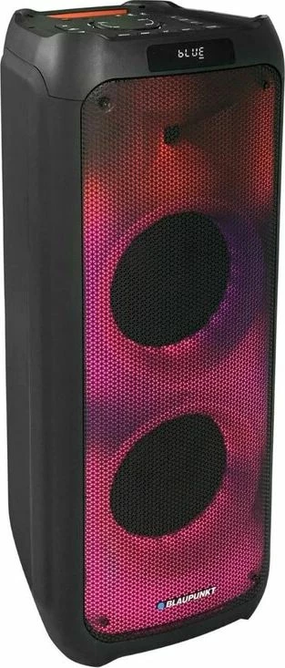 Altoparlant kolonë Blaupunkt PB10DB, 80 W RMS, Bluetooth, karaoke me 2 mikrofonë, USB/microSD, FM, i zi, set 1 copë