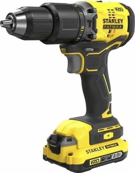 Shpues/vidhosës udarake me bateri Stanley FatMax V20 SFMCD715M2K 18V, 2x4Ah, brushless, me valixhe, verdhë/zi