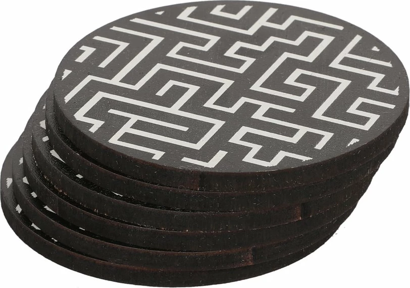 Nënkupa druri për gota, 6 copë, Hermia, PLT0232