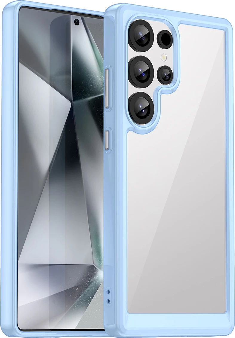 Mbështjellës Hurtel Outer Space Case për Samsung Galaxy S25 Ultra, TPU/PC, Kaltër