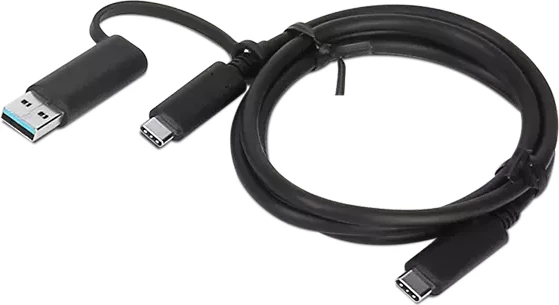 Kabllo USB-C, Lenovo, 4X90U90618, 1 m, e zezë