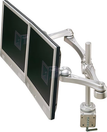 Krah për dy monitorë ROLINE Dual LCD, VESA 75x75/100x100, 2x8 kg, argjendtë