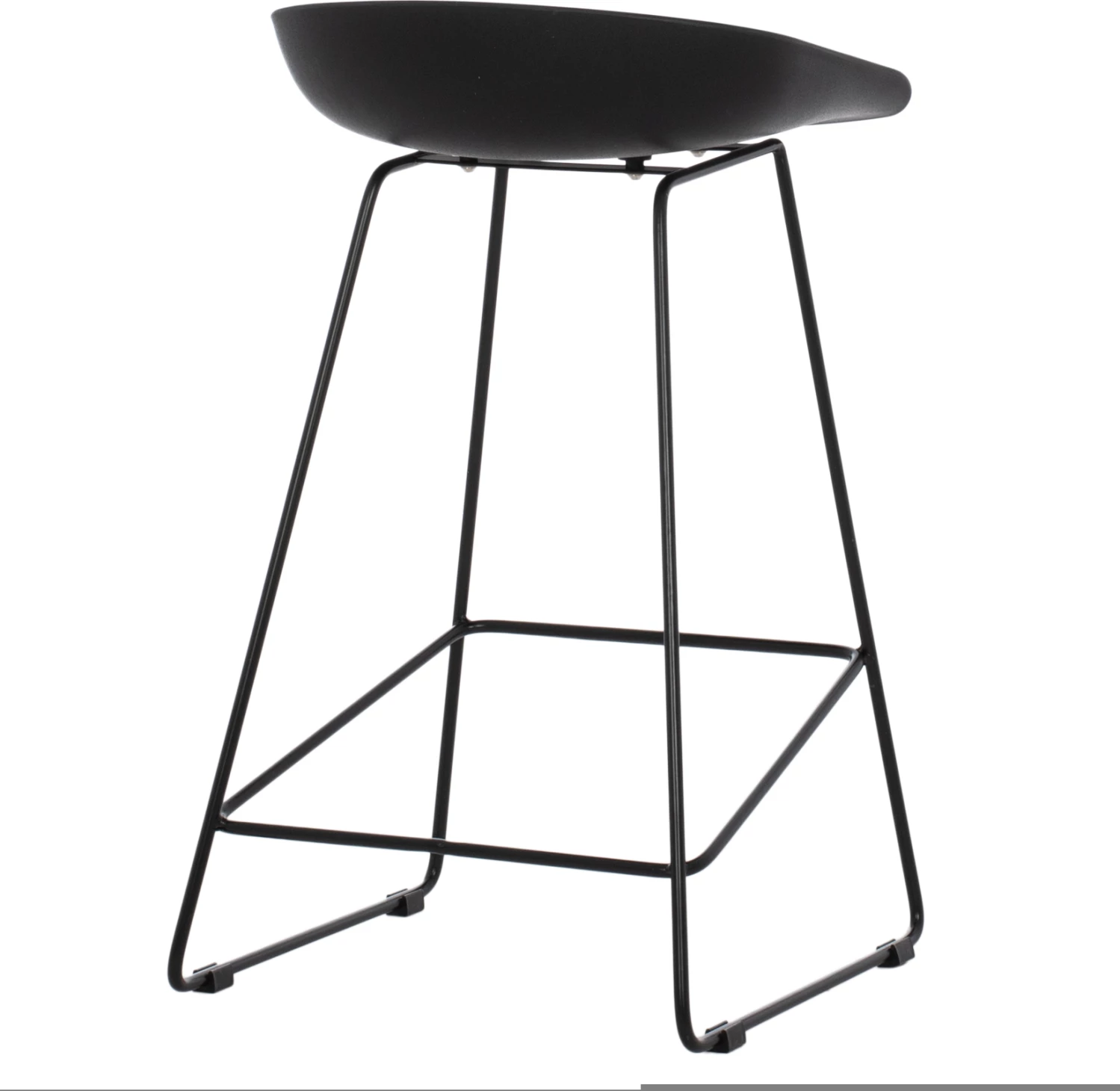 Karrige për bar, e zezë, mesatare, FH9299.02, 44x44x74cm, set 2 copë