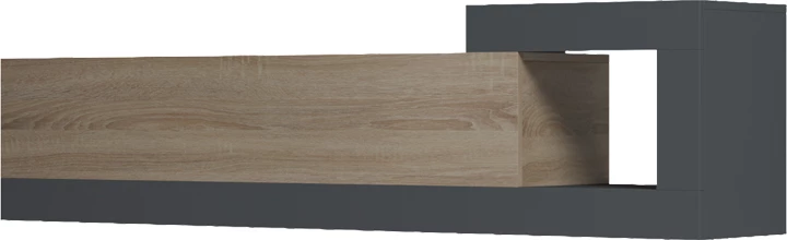 Komodë muri për TV Flato, ngjyrë sonoma-antracit, 150x29.5x38.5cm
