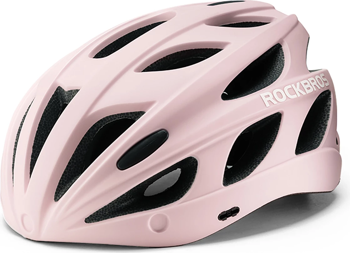 Helmetë biçiklete Rockbros TT-16-F me visor UV, rozë
