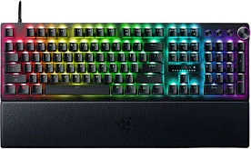 Tastierë gaming Razer Huntsman V3 Pro, 8KHz, full-size QWERTY (DE), RGB, me wrist rest, e zezë
