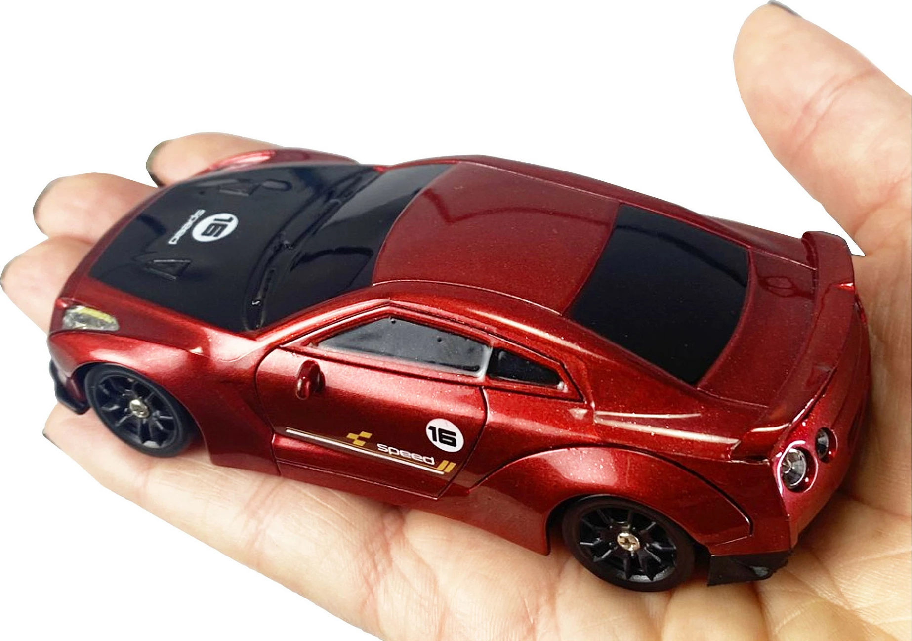 Vetura me telekomandë AMEWI Drift Sport GTR, 1:43, 4WD, Gyro, 2.4GHz, RTR, e kuqe