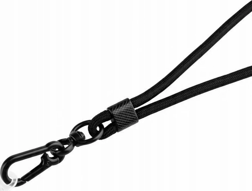 Rrip qafe për celular Fixed FIXNU-V-BK, universal, 40-76 cm, me karabiner, e zezë